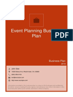 Event Planning Business Plan Example