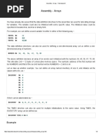 Assembly - Arrays - Tutorialspoint