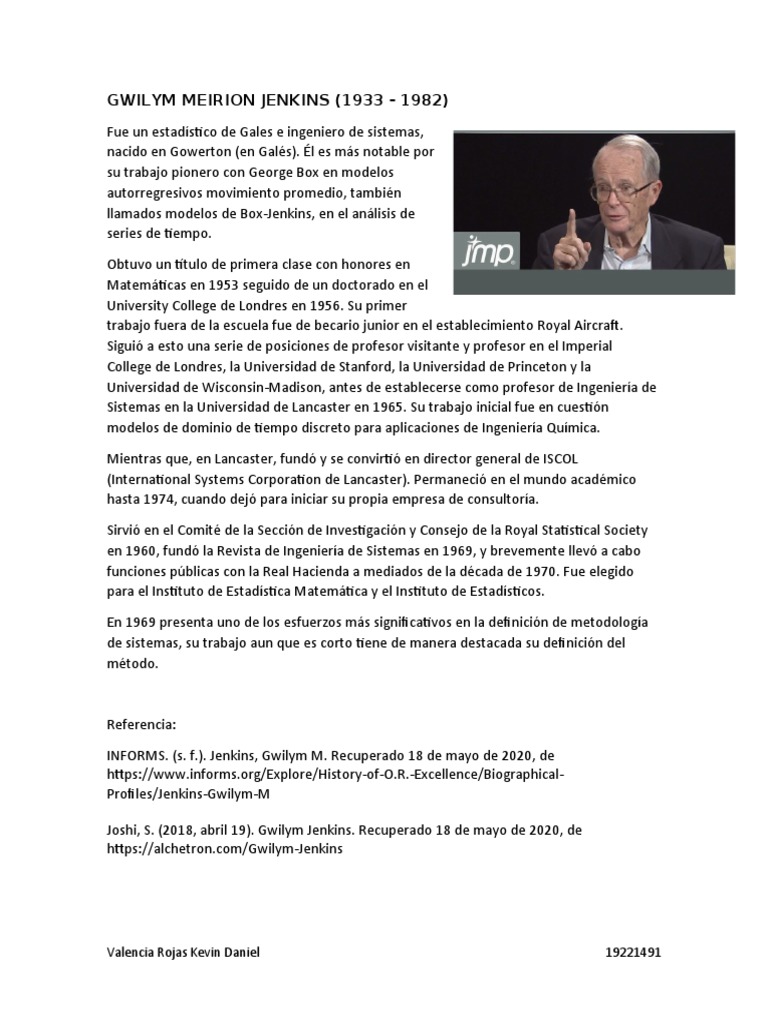 Biografías, Valencia Rojas KevinDaniel | PDF | Ingeniería de Sistemas ...