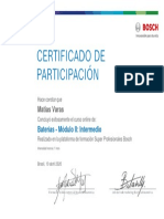 Baterías - Módulo II Intermedio - Certificado PDF