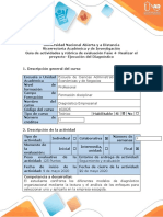 Guía de Actividades y Rúbrica de Evaluación - Fase 4 - Realizar El Proyecto - Ejecución Del Diagnóstico