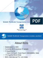 BDG International Freight Forwarder and Customs Broker Overview