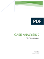 Case Analysis 2: Tip Top Markets