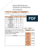 Udec MARZO Coffee 120 Personas 5 DIAS