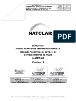 Anexo 7 - Instructivo para El Manejo de Residuos COVID-19 en Establecimientos de Salud