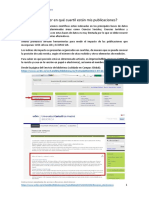 CÃ Mo Consultar El Cuartil en El Que Estã¡n Mis Publicaciones (Scopus-SJR y WOS-JCR) PDF