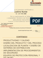 Certificado de I CONGRESO DE PYS
