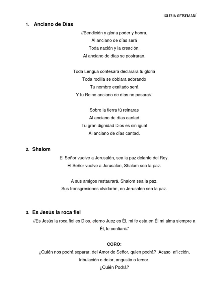 Es Jesús, la roca fiel: Letra y acordes | PDF | Cristo (título) | Jesús