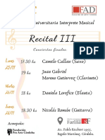 Recital III PDF