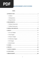 Airline Reservation System Project Report in ASP Net