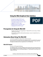 Using The Web Graphical User Interface