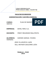 Plan de Marketing y Ventas - Empresa Entel Peru S.A.