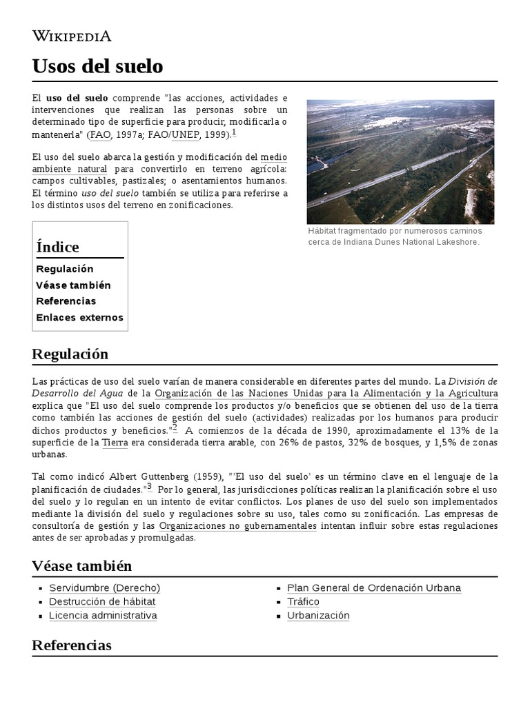 Usos Del Suelo Pdf Uso Del Suelo Gestion De Tierras