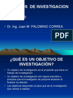 Objetivos de Investigación