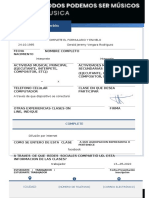 Ficha de inscripción clase