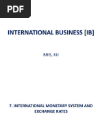 International Monetary System and Exchange Rates