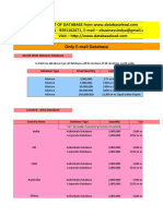 Only E-Mail Database: World Wide Mixture Database