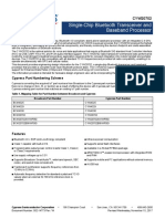 002-14773 CYW20702 Single-Chip Bluetooth Transceiver and Baseband Processor