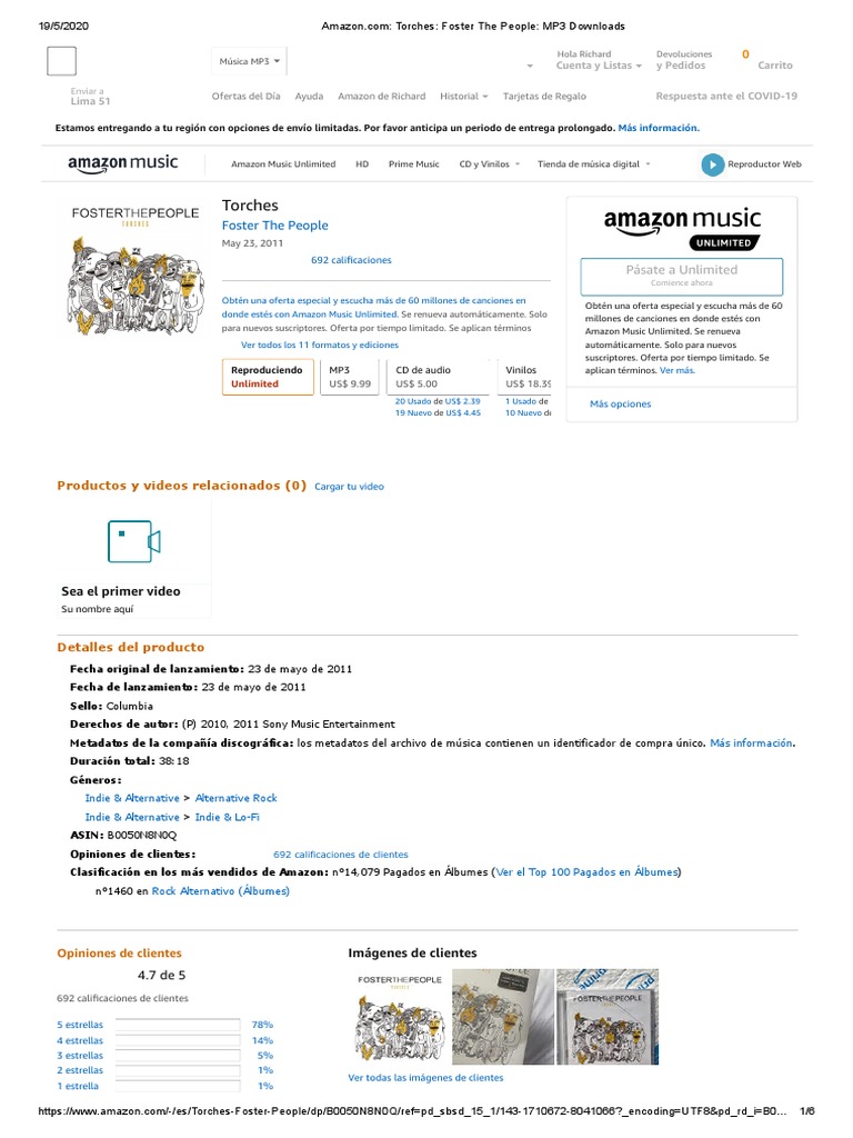 Torches Foster The People MP3 Downloads PDF Entretenimiento