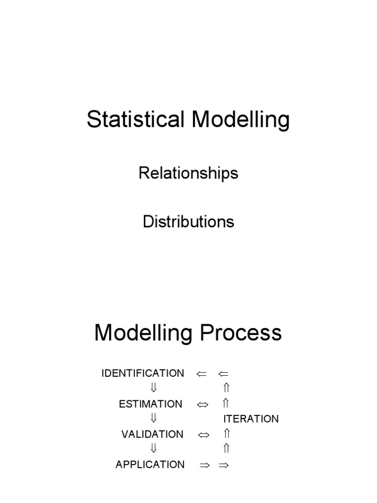 Statistical Modelling Relationships Distributions Pdf Probability