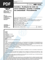 NBR-10151 (2000) Avaliação do ruído, Procedimento