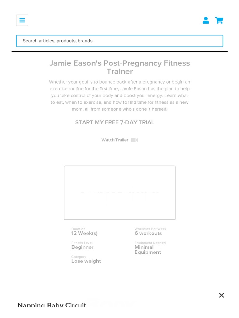 Jamie Eason's 12-Week Post-Pregnancy Trainer | PDF | Personal Trainer ...
