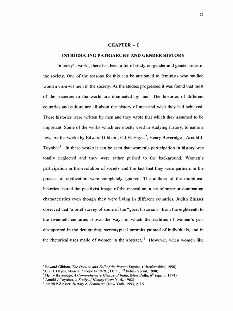 Chap - 1 Introducing Patriarchy and Gender History | PDF | Patriarchy ...