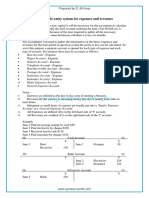 The Double Entry System for Expenses and Revenues