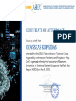 Certification Odysseas Kopsidas