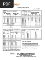 Price List 22042013 National Cables