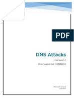 DNS Attacks: Homework 1 Abrar Mohammad (117145253)