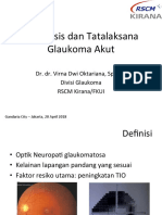 Diagnosis Dan Tata Laksana Glaukoma Akut 2018