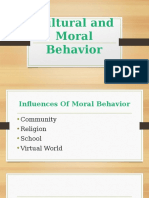 Cultural and Moral Behavior