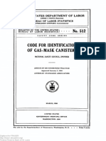 Code For Identification of Gas-Mask Canisters: United States Department of Labor