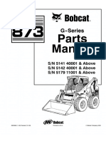 PDF Bobcat 873 G Parts Manual SN 514140001and Above SN 514240001 and Above SN 517911001 and Above