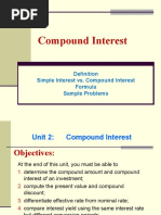 Compound Interest: Simple Interest vs. Compound Interest Formula Sample Problems