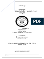Domicile Issue in India: A Socio Legal Analysis: Sociology