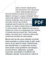 R Adiculopatia Este Un Termen Utilizat Pentru Afecțiunile Cronice Care Rănesc Nervii Spinali Prin Compresie Sau Iritare