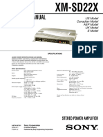 SONY CAR Power Amplifier SM PDF