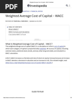 Weighted Average Cost of Capital - WACC Definition PDF