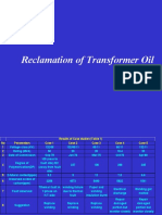 Reclamation of Transformer Oil