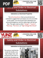 Safety and Order in Electrical Substations: Substations As Restricted Properties