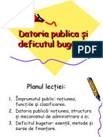 Datoria Publica Si Deficitul Bugetar