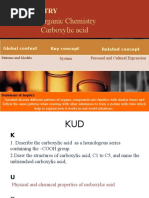 S2 Q4: Organic Chemistry Carboxylic Acid