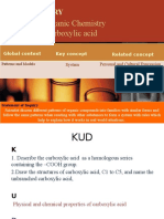 S2 Q4: Organic Chemistry Carboxylic Acid