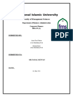 International Islamic University: Faculty of Management Sciences