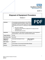 SH FP 11 - Disposal of Equipment Procedures V3