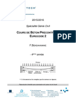 Cours GC4 Béton Precontraint 2015 Bendahmane PDF