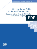 UNCITRAL Legislative Guide On Secured Transactions: Supplement On Security Rights in Intellectual Property