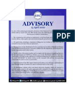 ERC Advisory 15 April 2020